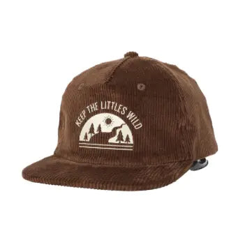 Green Rivers corduroy SnapBack hat for toddlers and kids
