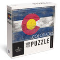Lantern Press Steamboat Jigsaw Puzzles Rustic Colorado State Flag 1000 Pieces