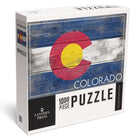 Lantern Press Steamboat Jigsaw Puzzles Rustic Colorado State Flag 1000 Pieces
