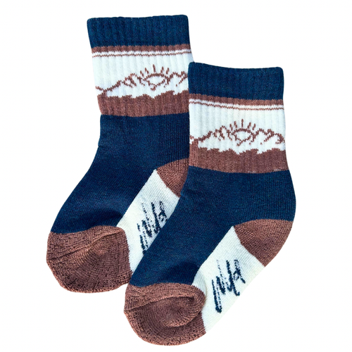 Merino Kids Socks Navy Blue
