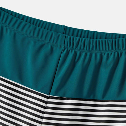 Kids Cut Out One-Piece suit and Trunks Shorts