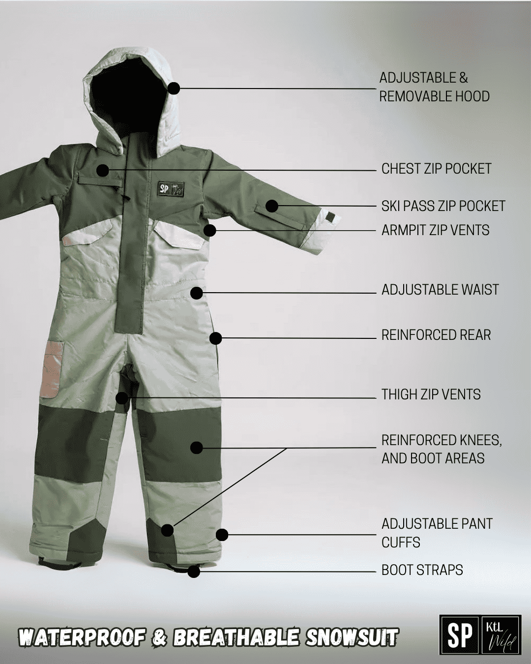 Keep the Littles Wild Kids Snow Suit