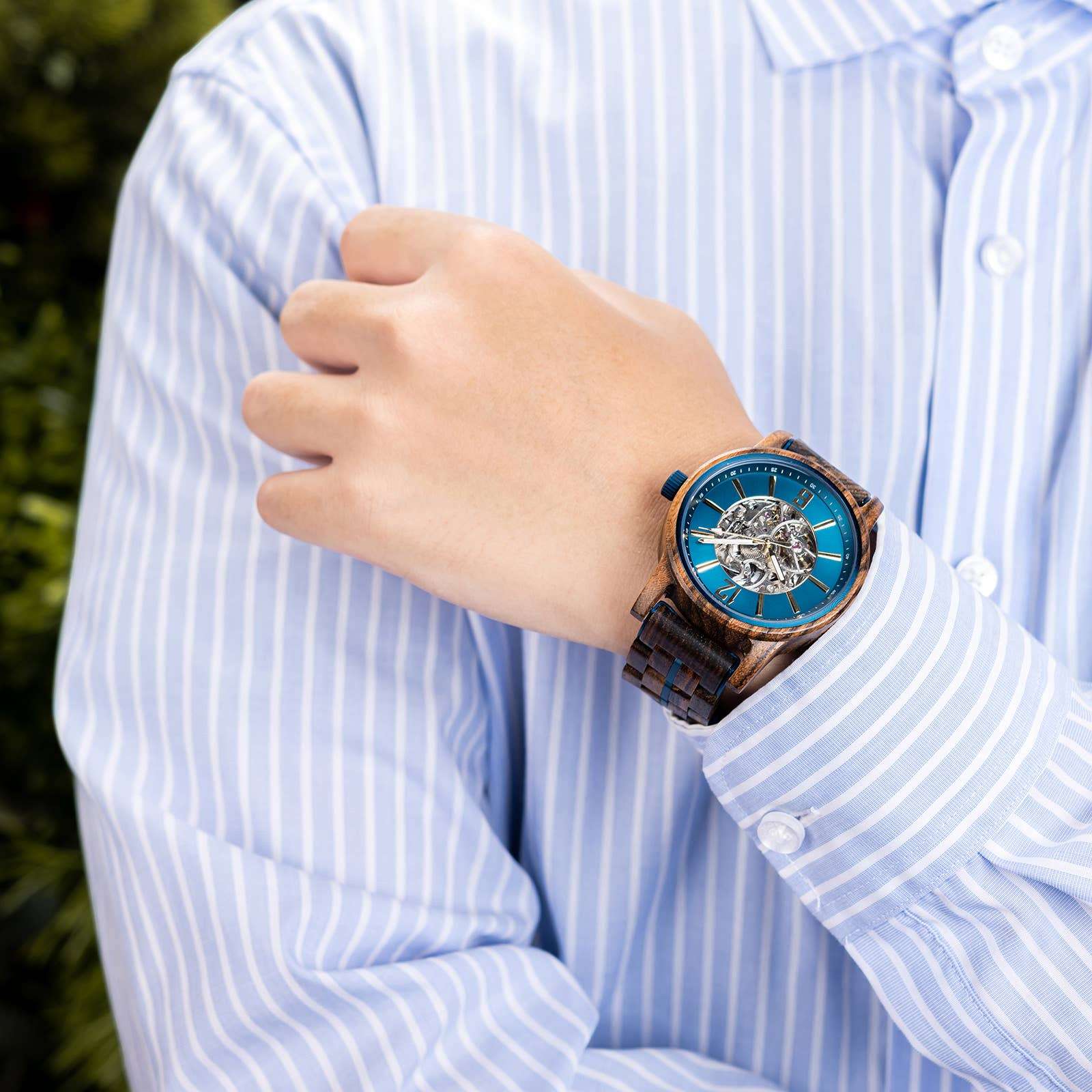 Wooden Element Blueprint Watch