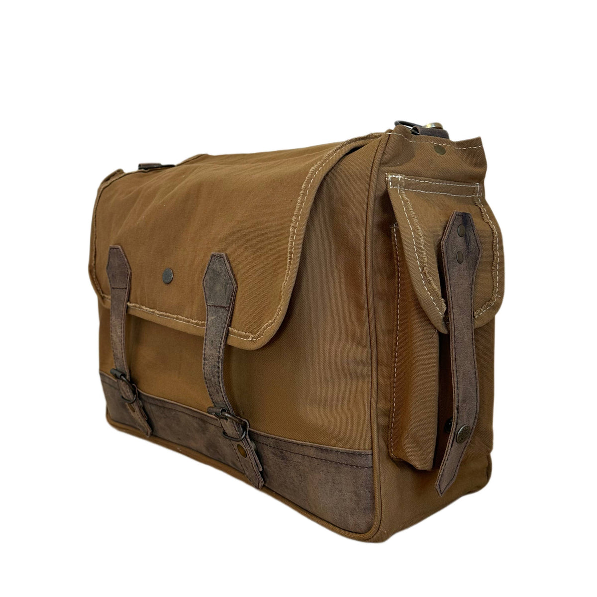 Vintage Addiction Tuscany Green Canvas Unisex Crossbody/Messenger Bag