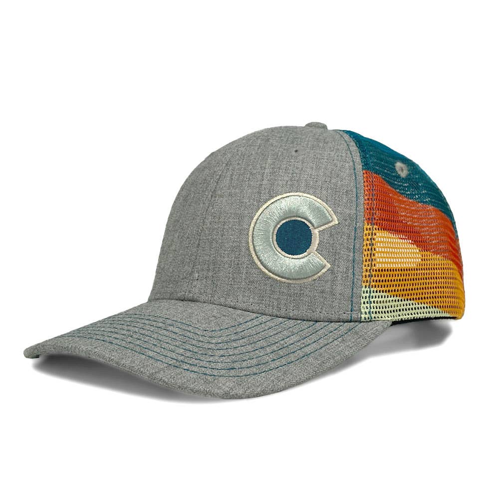 Trucker Hat - Monochromatic Grey - Black