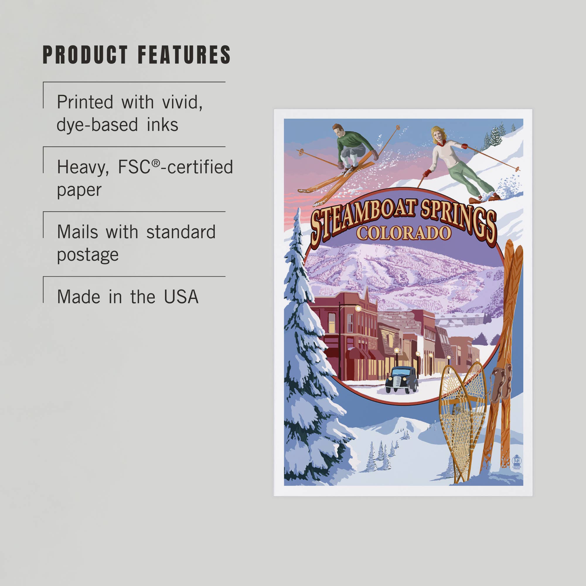 PREMIUM POSTCARDS Steamboat Springs, Colorado, Montage
