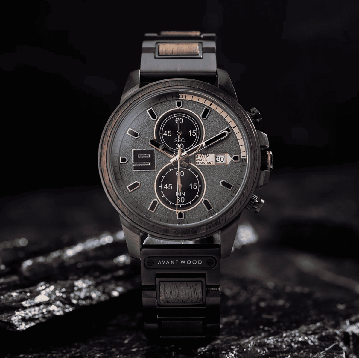 AvantWood Big Pilot - Exotic Walnut - Men's Watch