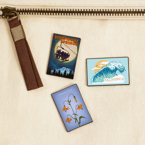 LAPEL PIN Steamboat Springs, Colorado Ski Lift Moon