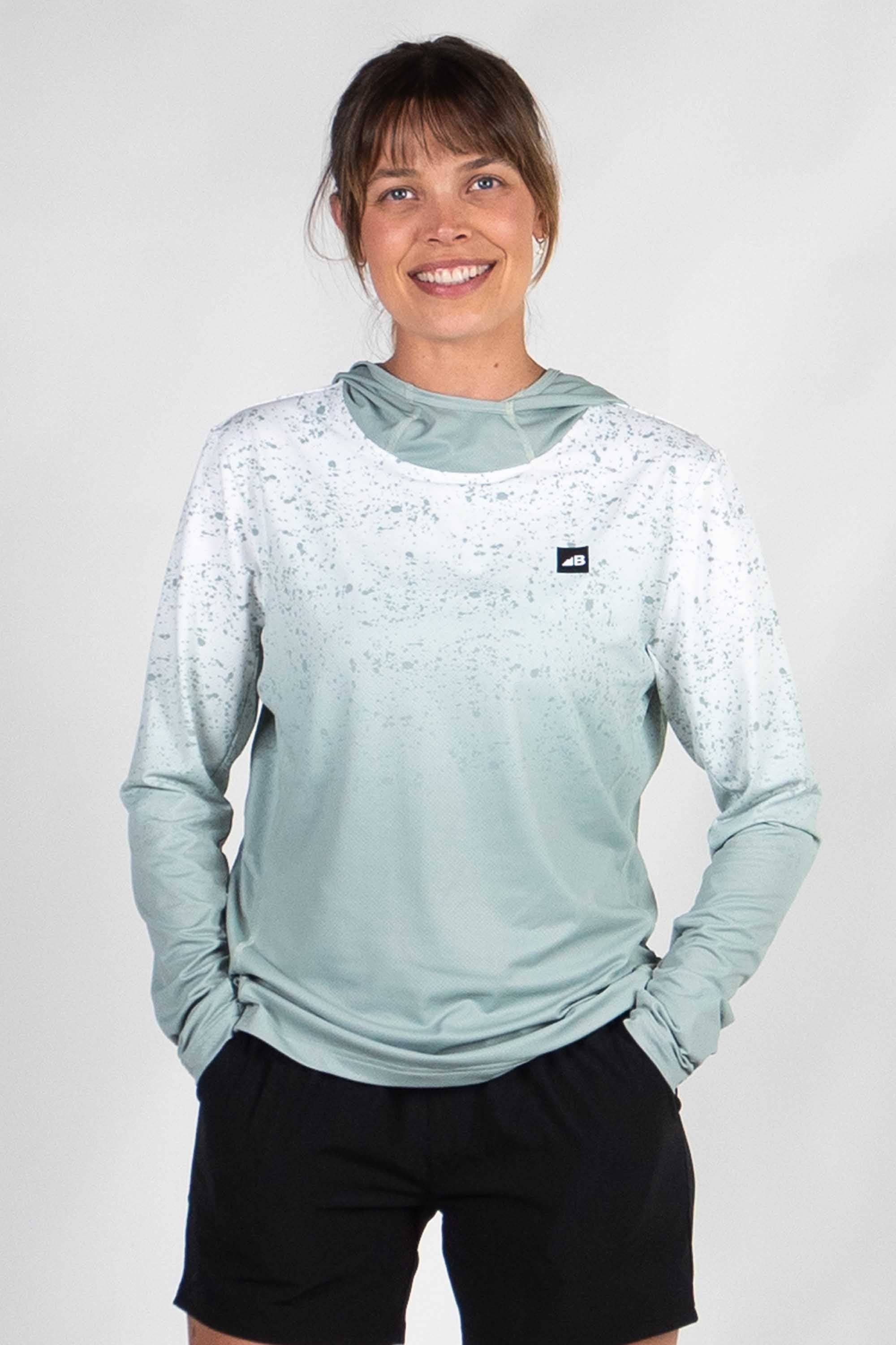 Women's Recycled Ascent UPF50 Sun Hoodie Teal Loam