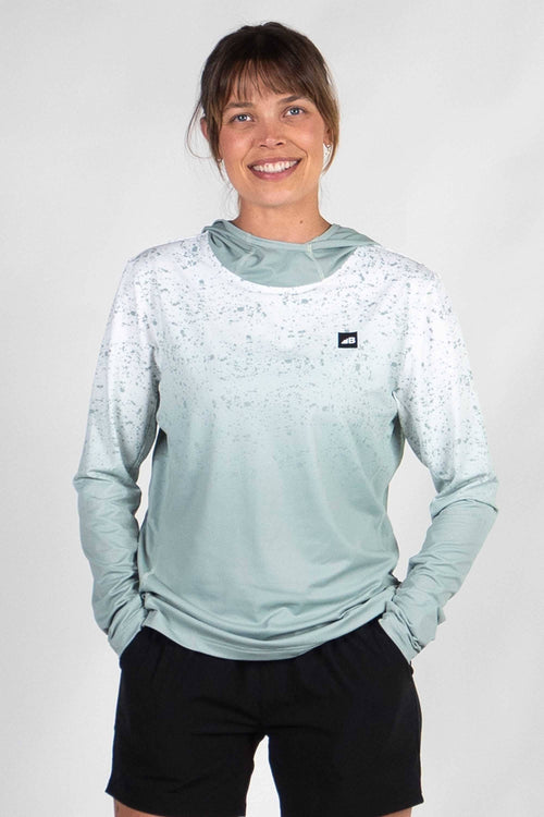 Women's Ascent UPF50 Sun Hoodie Teal Loam