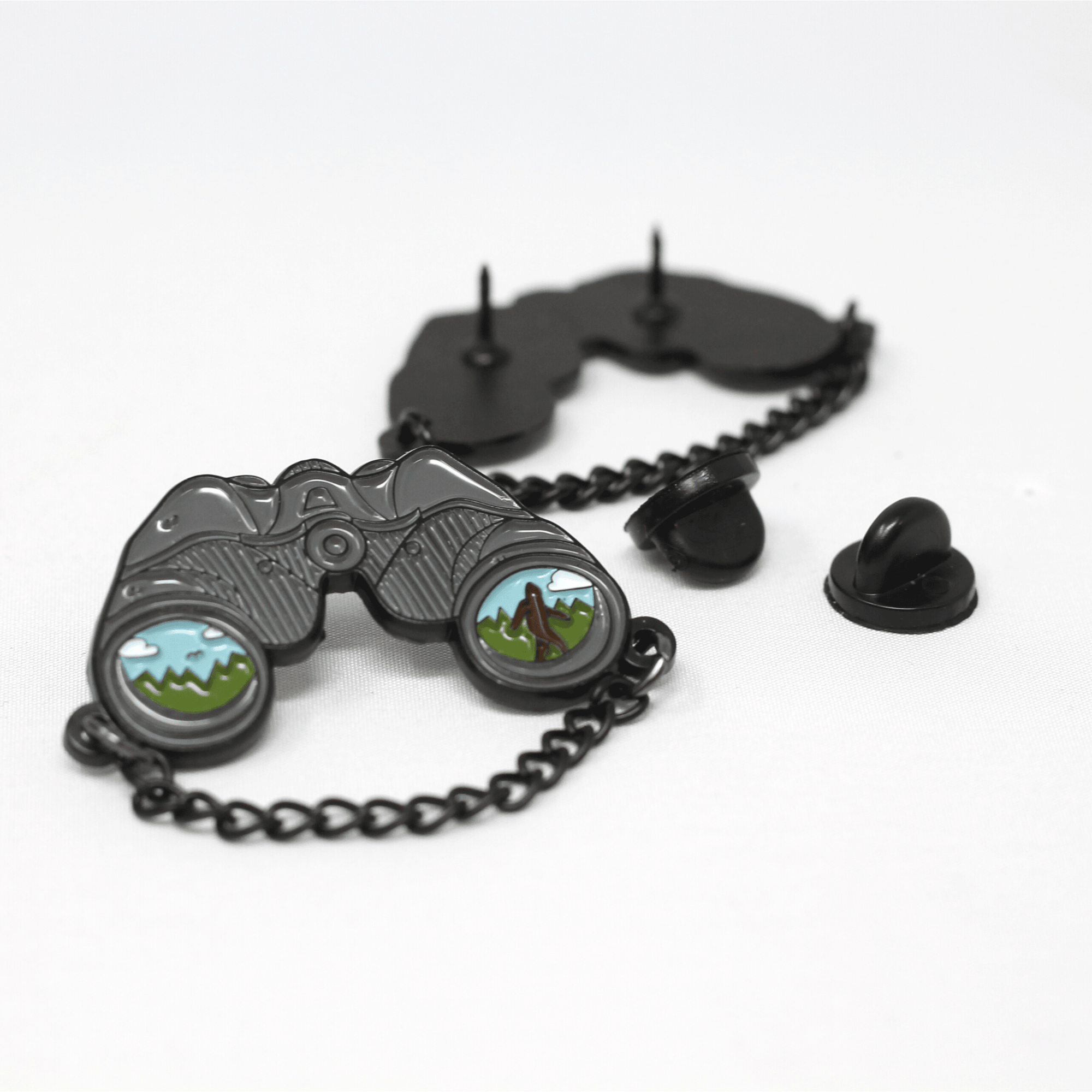 Binocular with Sasquatch Merit Pin