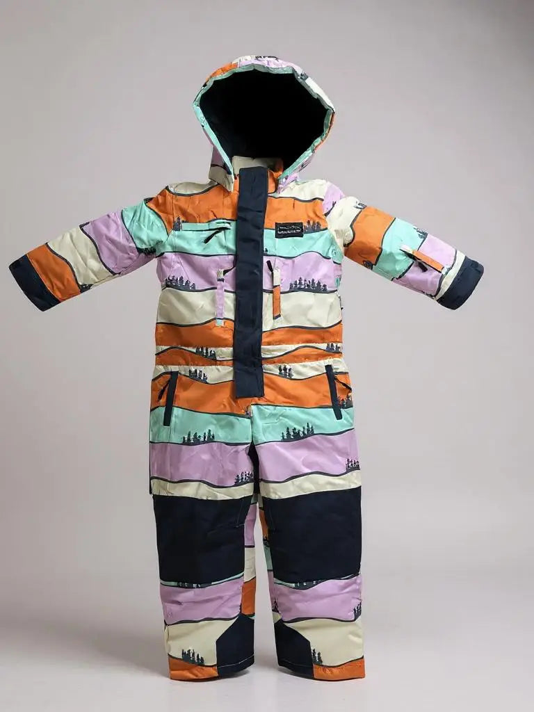 Kids Snow Suit Colorful Hills