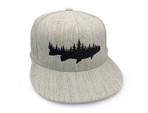 Fish and Forest Hat Flexfit Flat Bill