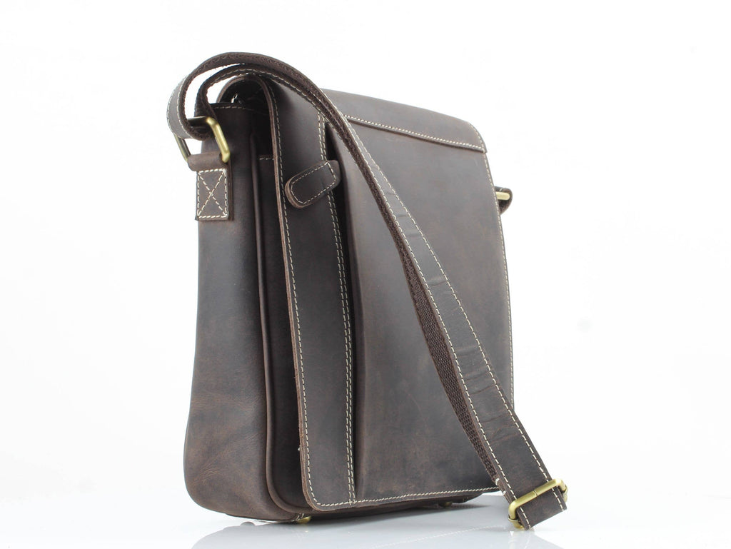 Hunter Leather Crossbody Front Zip Pocket