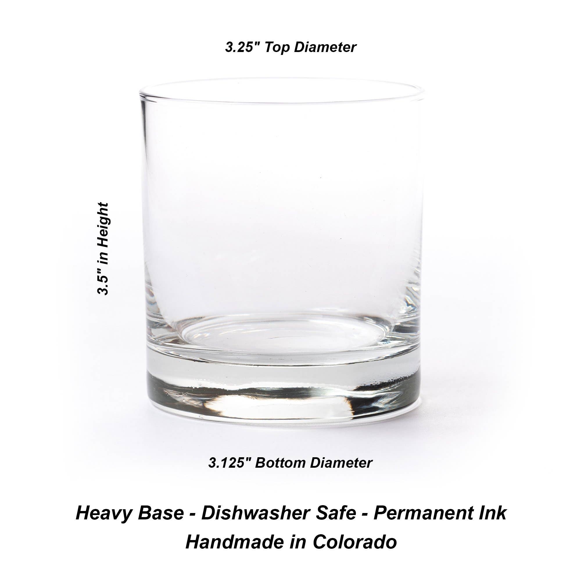 Ski Lift 8 - Black Whiskey Glasses