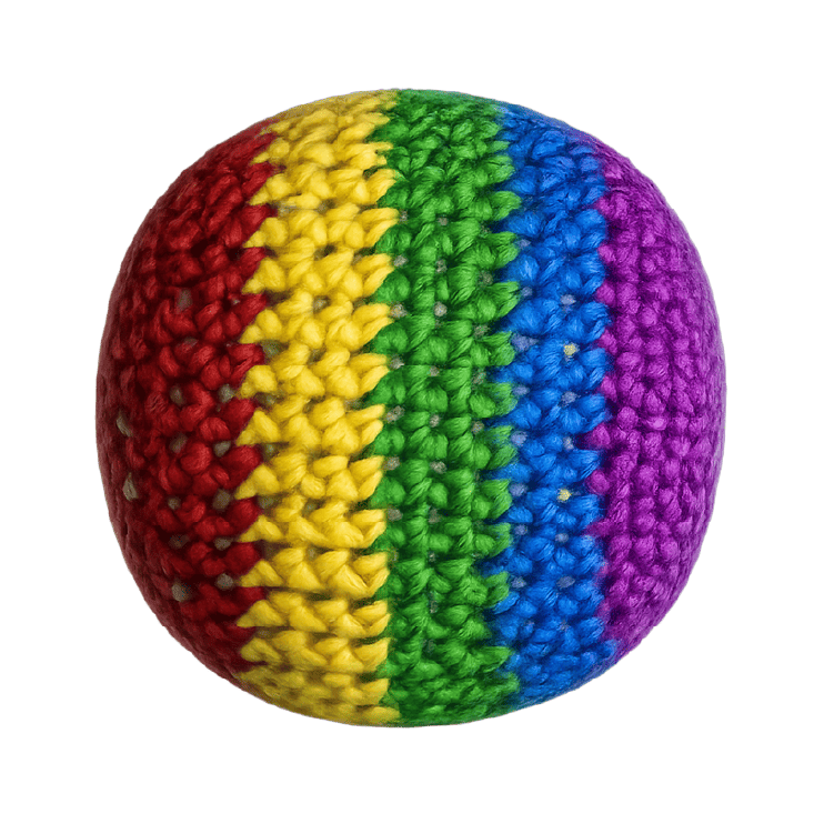 Novelty Brands Extreme Retro Hand-Knitted Kick Pouch Footbag