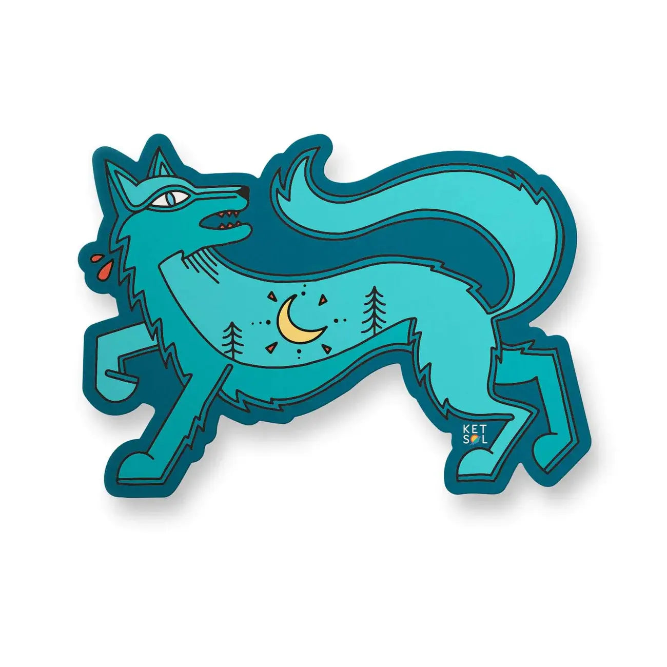 Blue Wolf Sticker