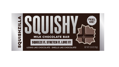 Fun Doh Slow Rise Scented Squishy Chocolate Bar - 12/Display