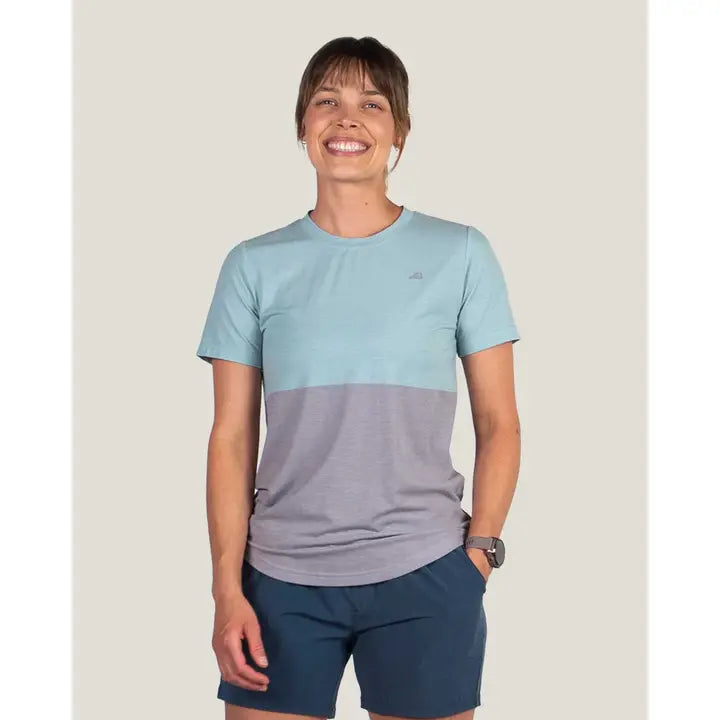 Women's Graphic Traverse Tek Tee Mint Block