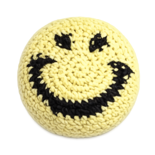 Extreme Retro Hand-Knitted Kick Pouch Footbag - 12/Display