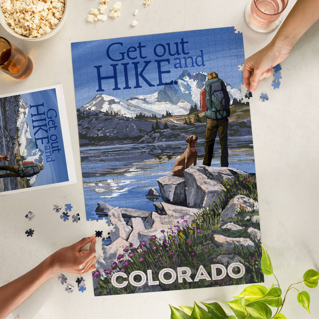1000 PIECE PUZZLE Colorado, Get Out and Hike