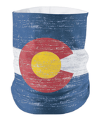 Mountain and Company Versatile Head Gaiter (Necker, Buff) with Pocket Colorado Flag
