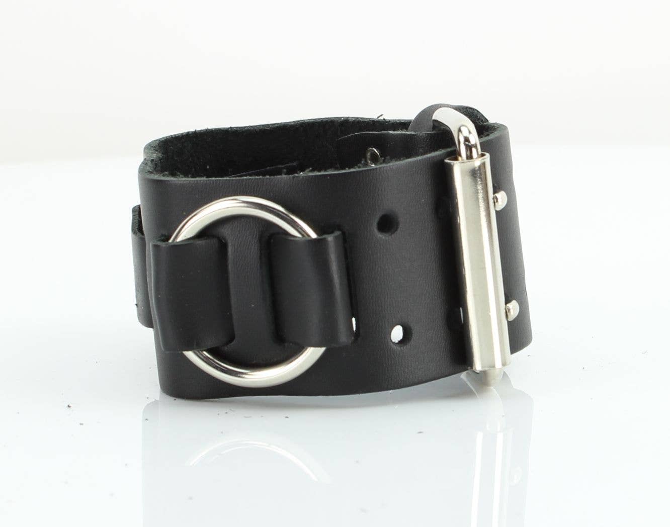Double Ring Leather Watch Band Style: WB07