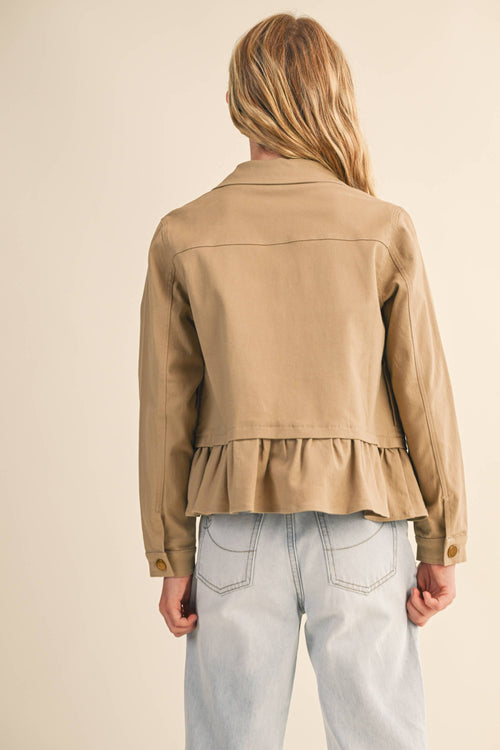 TWEEN KIDS GIRLS CROPPED FIELD JACKET (7-14)
