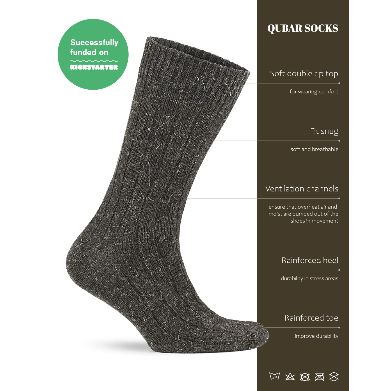 Alpaca Socks Regular Brown