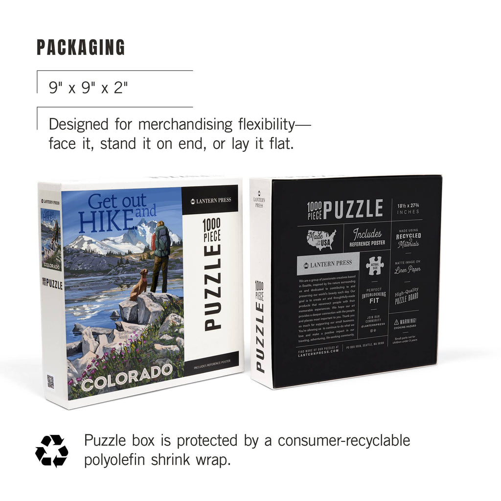 1000 PIECE PUZZLE Colorado, Get Out and Hike