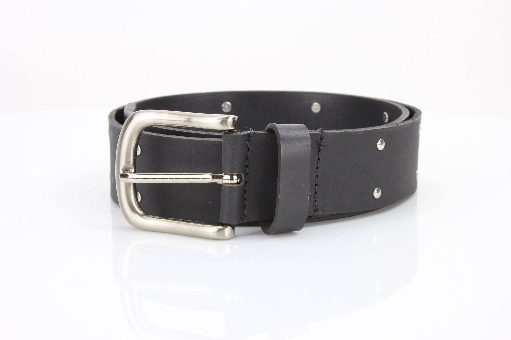 American Bison Metal Studded Western Belt ABB WST 1001