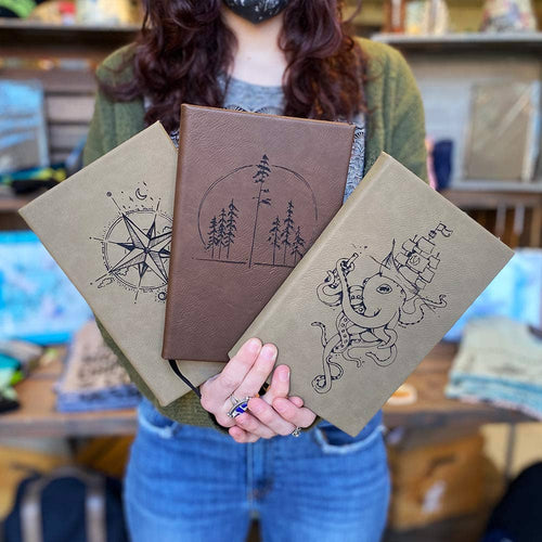 Nature Faux Leather Journals