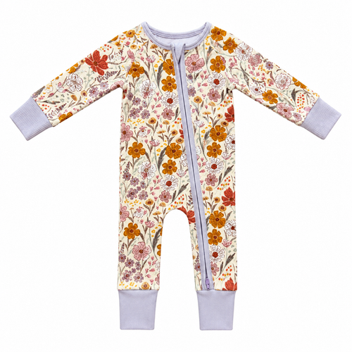 Bamboo Zippy Callie Wildflower Ribbed Bamboo