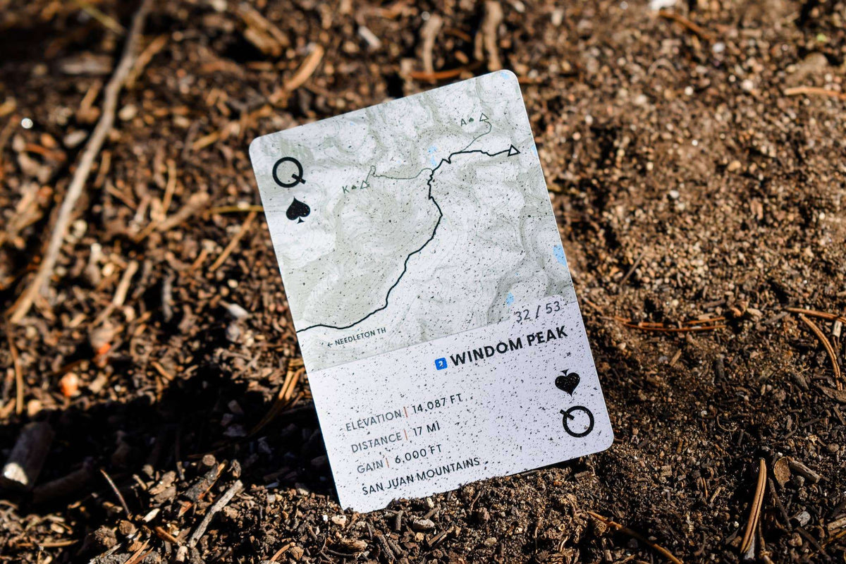 Pine + Ember Colorado 14ers Playing Cards