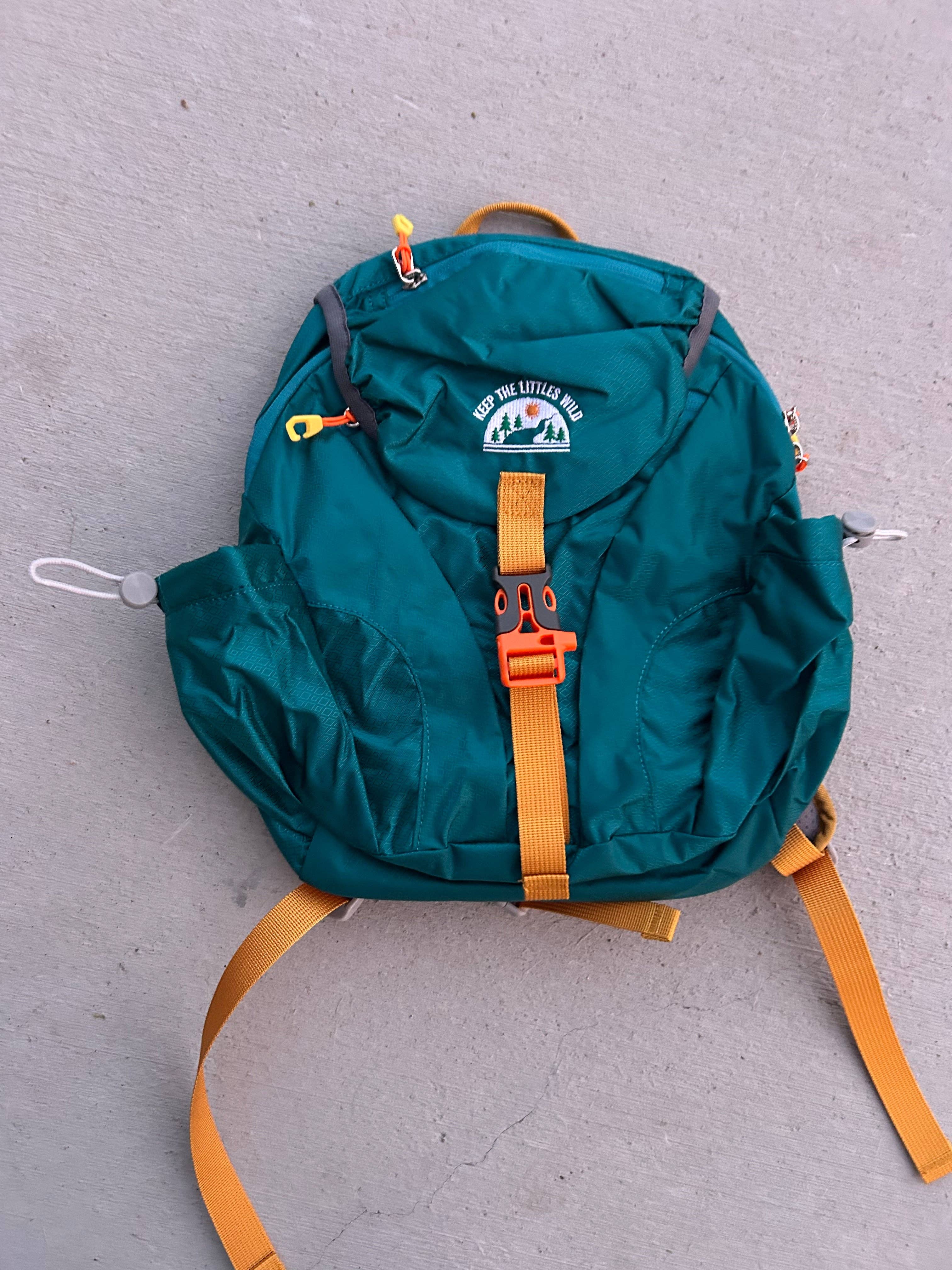 Kids Hiking Backpack Dark Aqua Blue