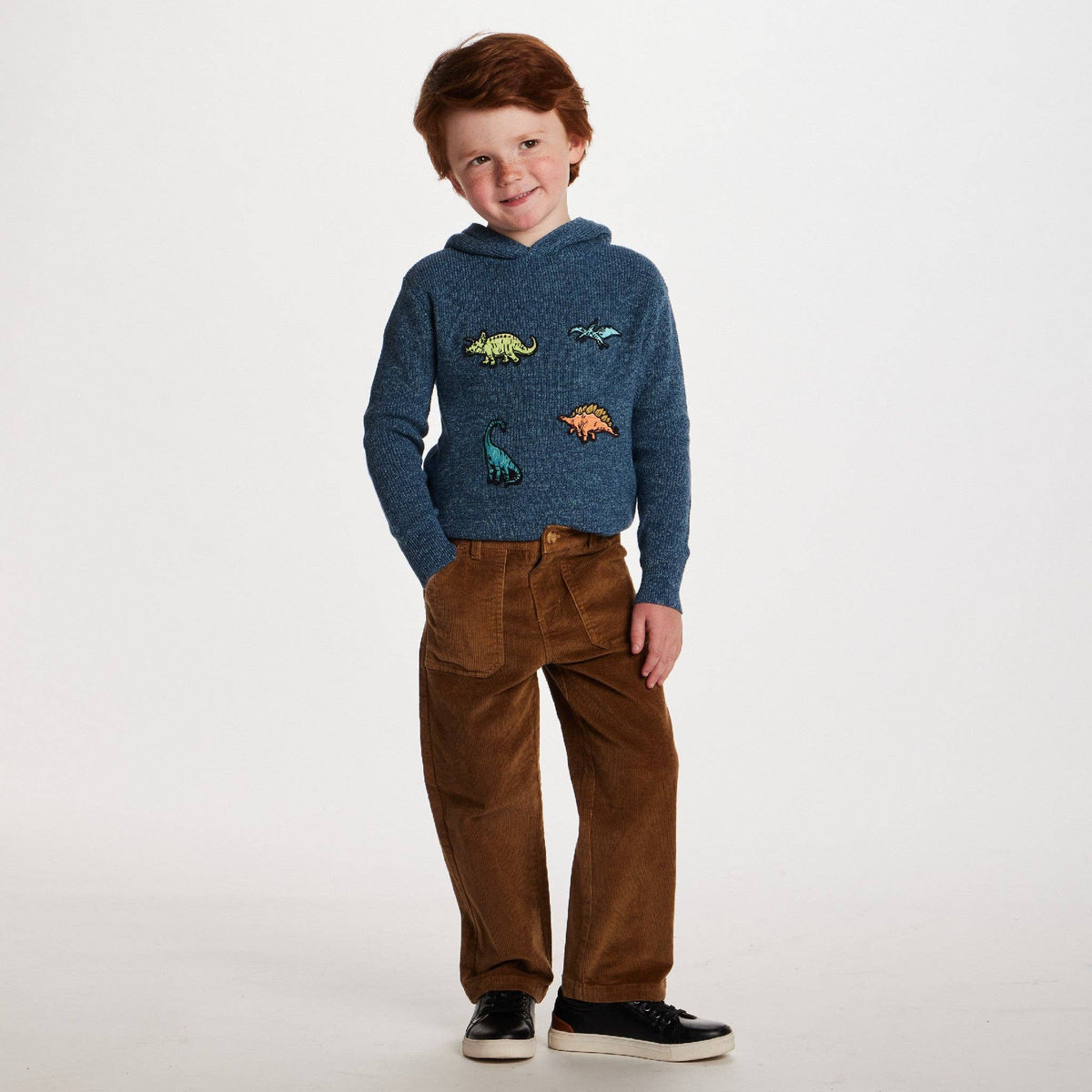 Andy & Evan Kids Wide Leg Corduroy Pants