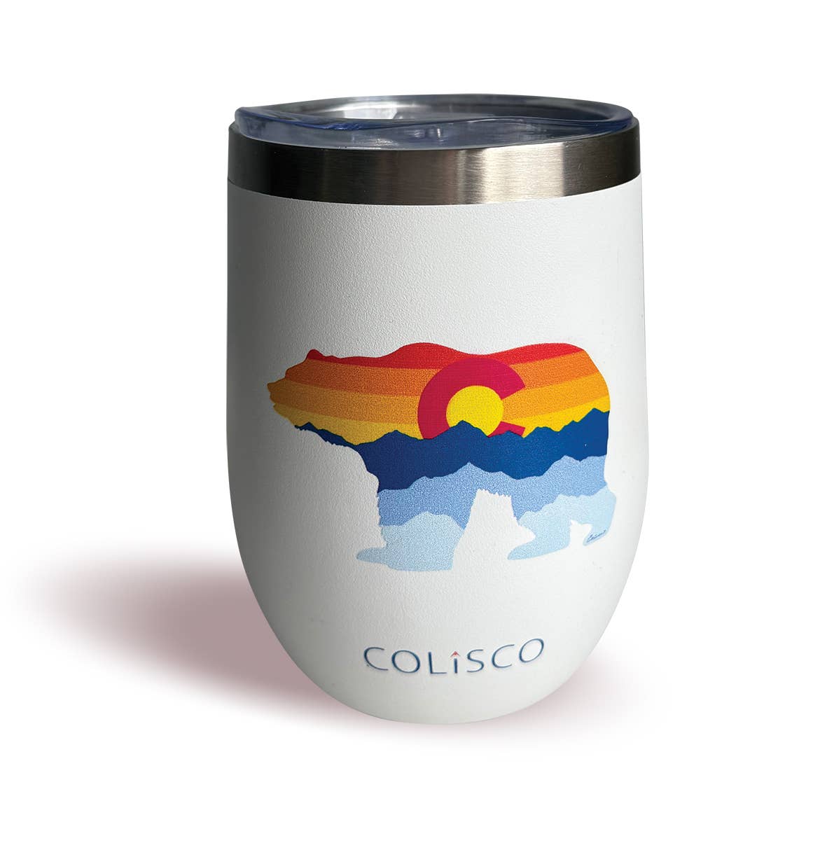 Colisco Colorado Insulated 10oz Wine Tumbler Colorado Bear