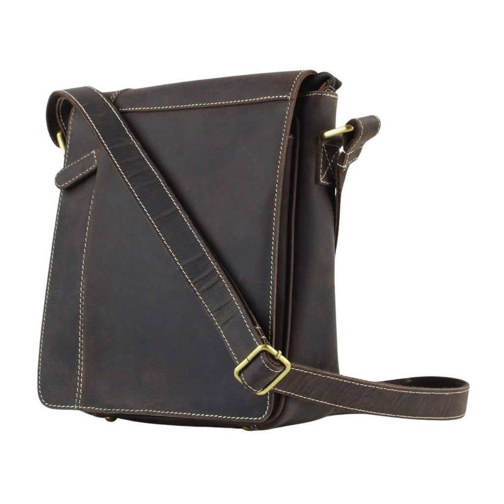 Hunter Leather Crossbody Front Zip Pocket