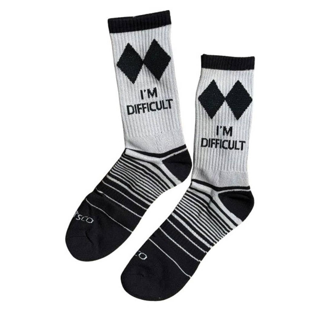 COLISCO Unisex Crew Socks - I'M Difficult