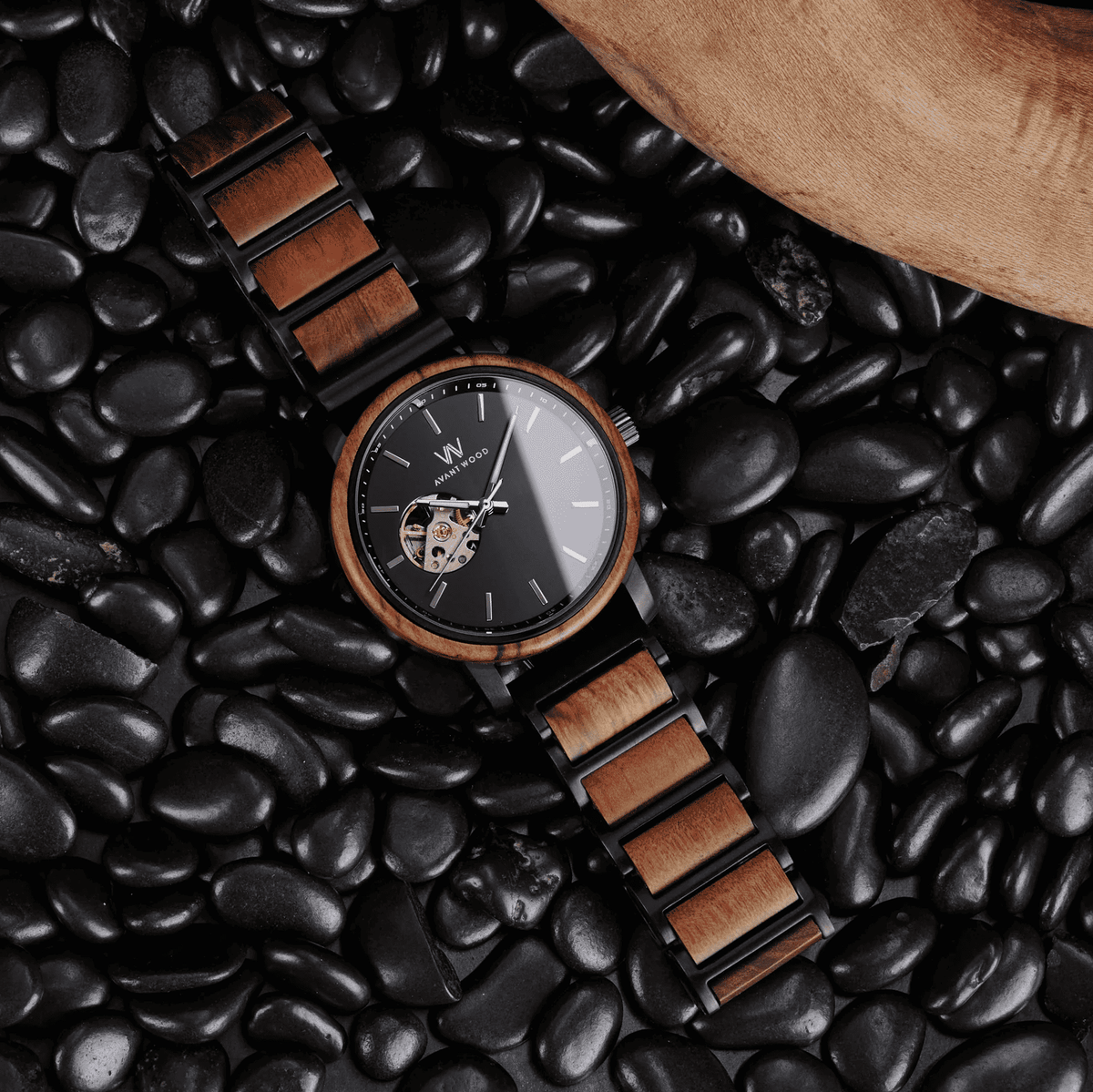 AvantWood Royal Black Sapphire - Automatic - Men's Watch