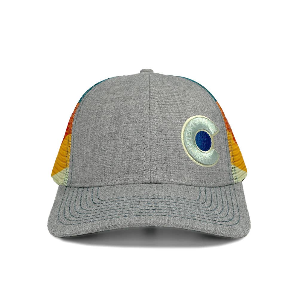 Trucker Hat - Monochromatic Grey - Black