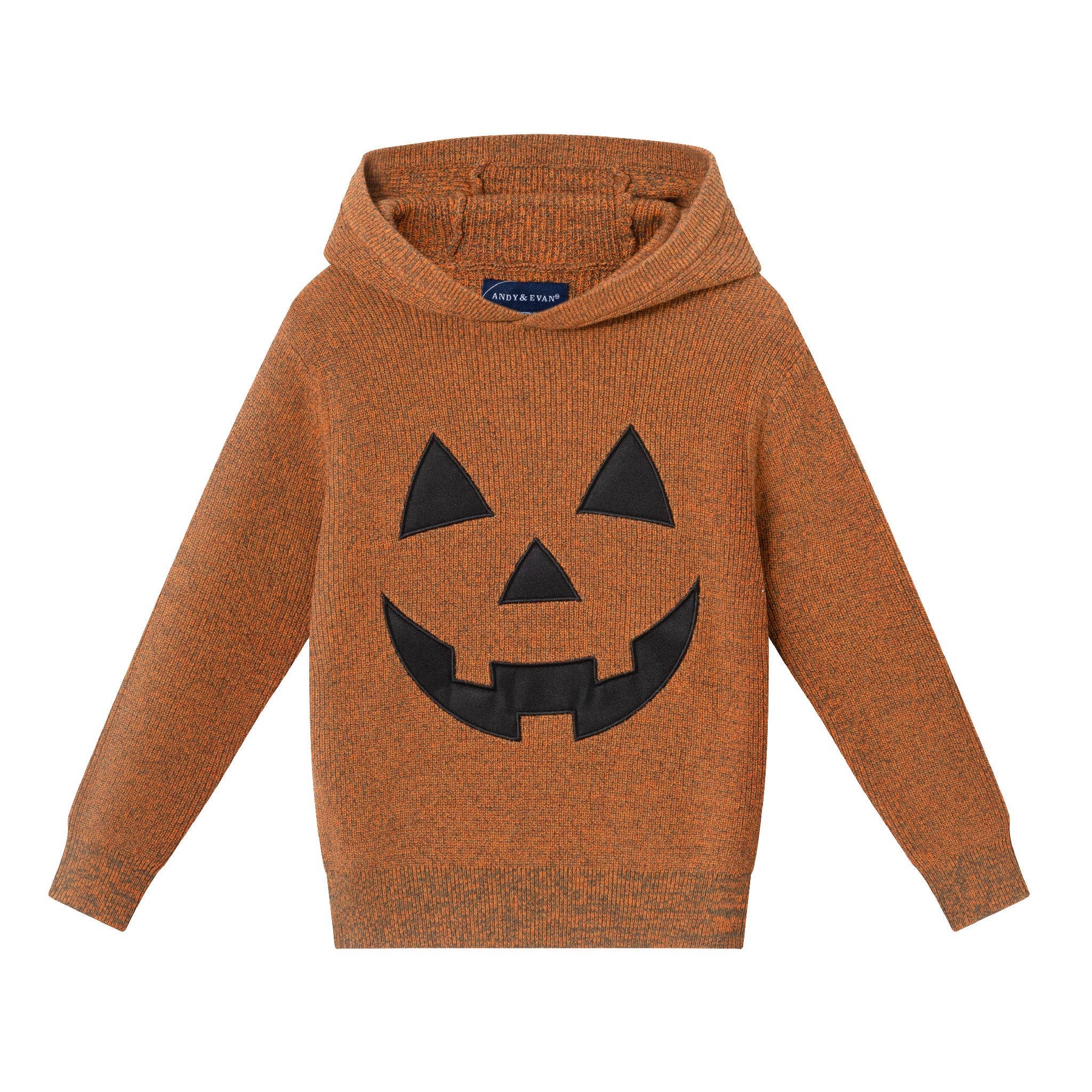 Kids Hooded Sweater | Orange Pumpkin Orange