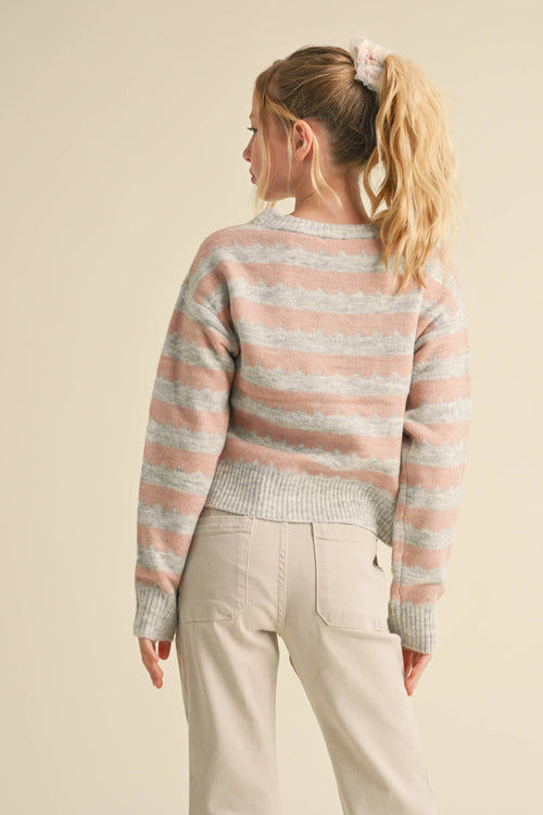 TWEEN KIDS GIRLS CREW NECK SWEATER (7-14)