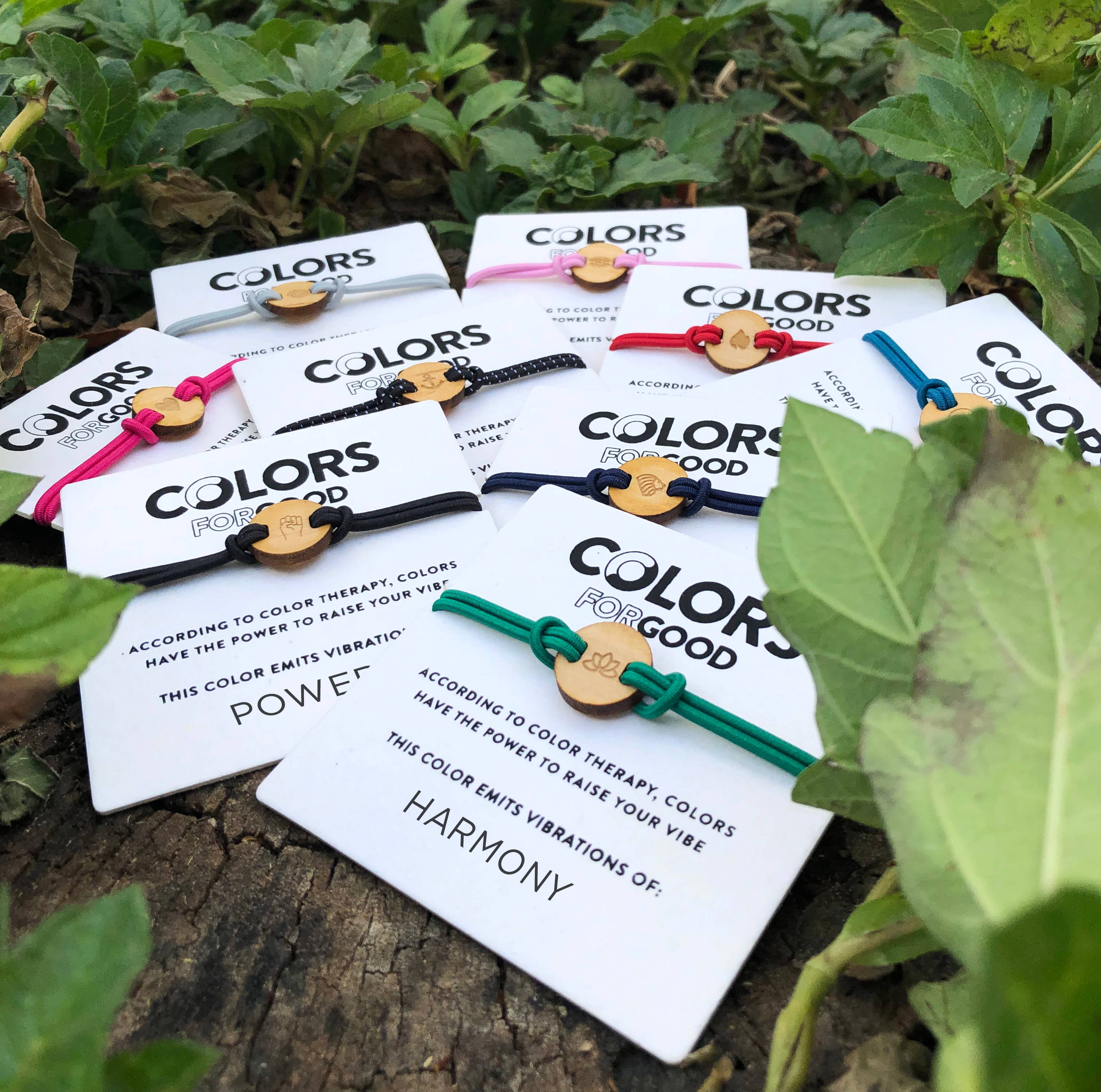 Colors for Good - Moods Wood Symbol Bracelets