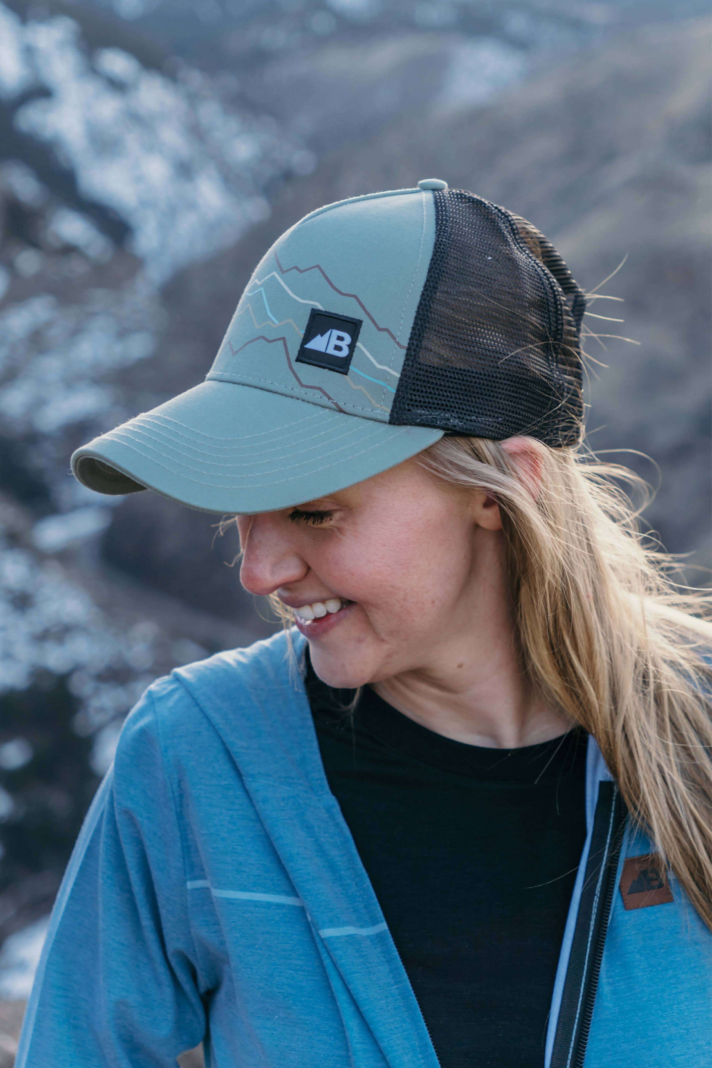 Belong Designs Every Trail Trucker Hat Green Mountain Brush