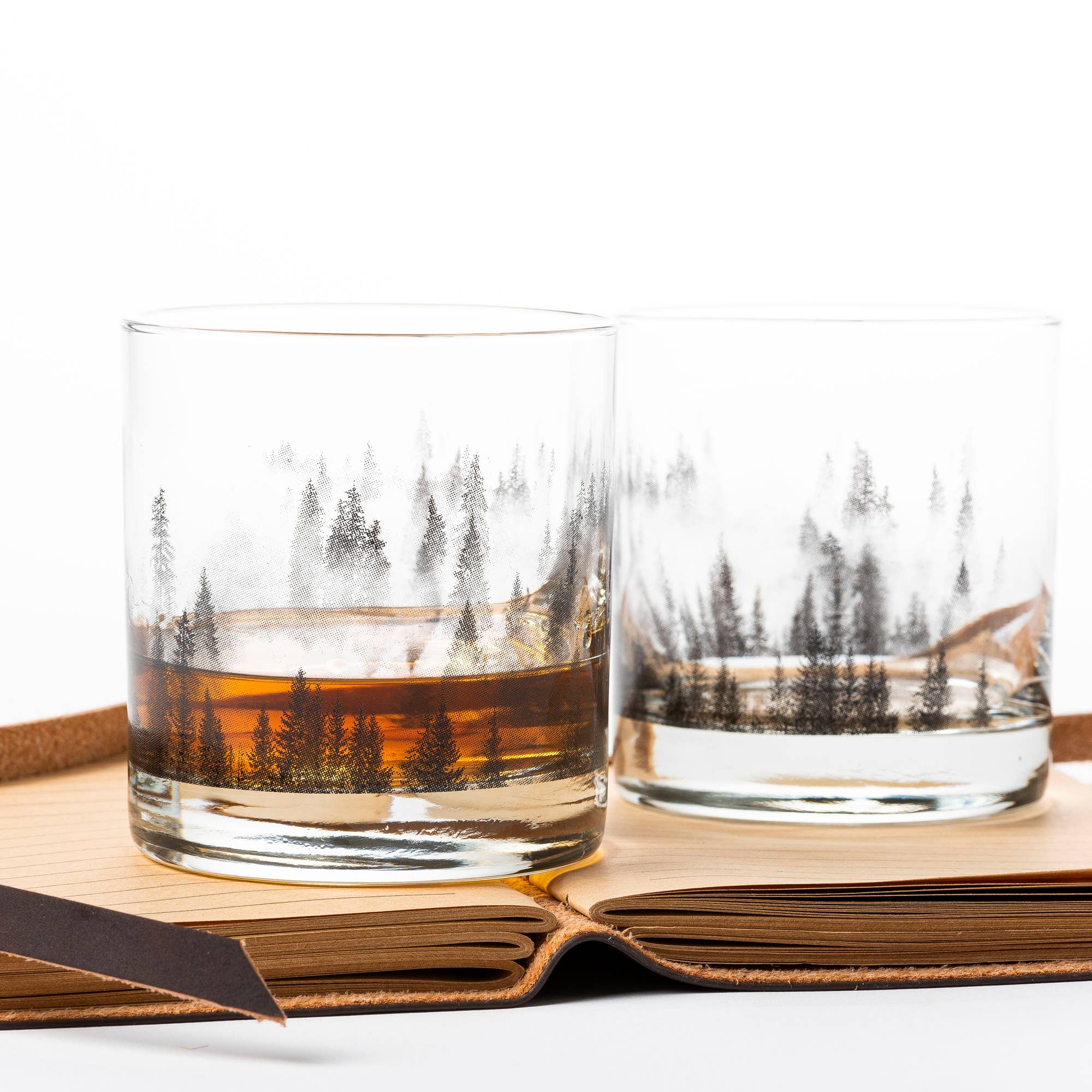 Black Lantern Whiskey Glass
