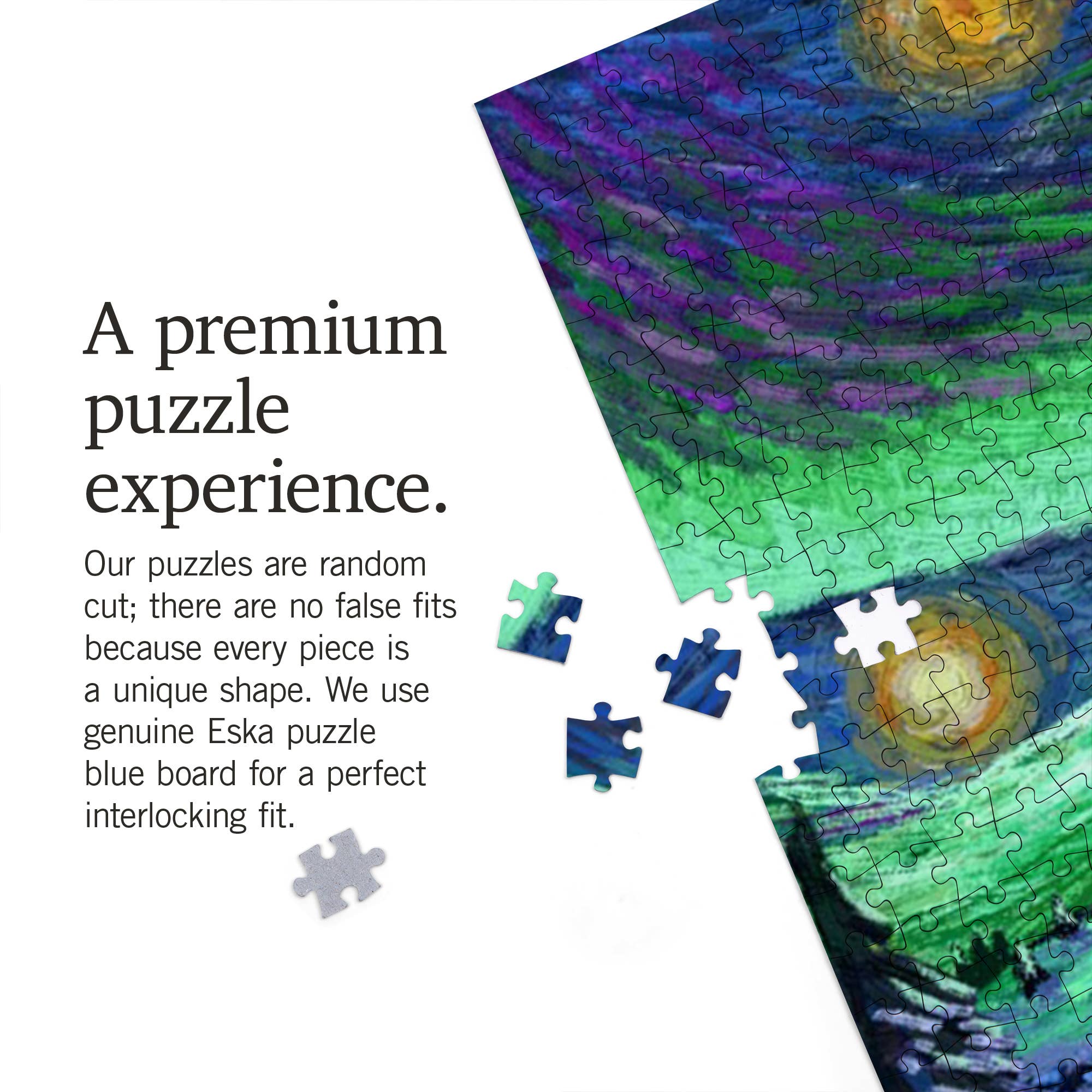 1000 PIECE PUZZLE Colorado, Starry Night, Northern Lights