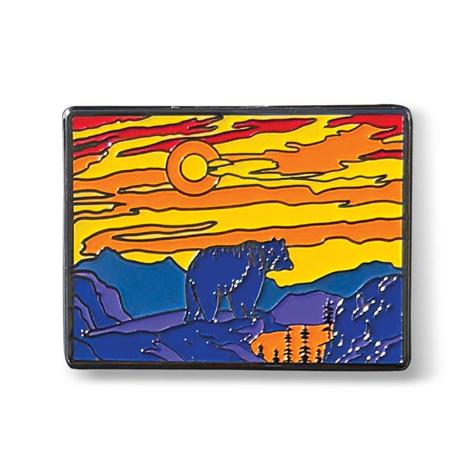 Bear Colorado Lapel Pin