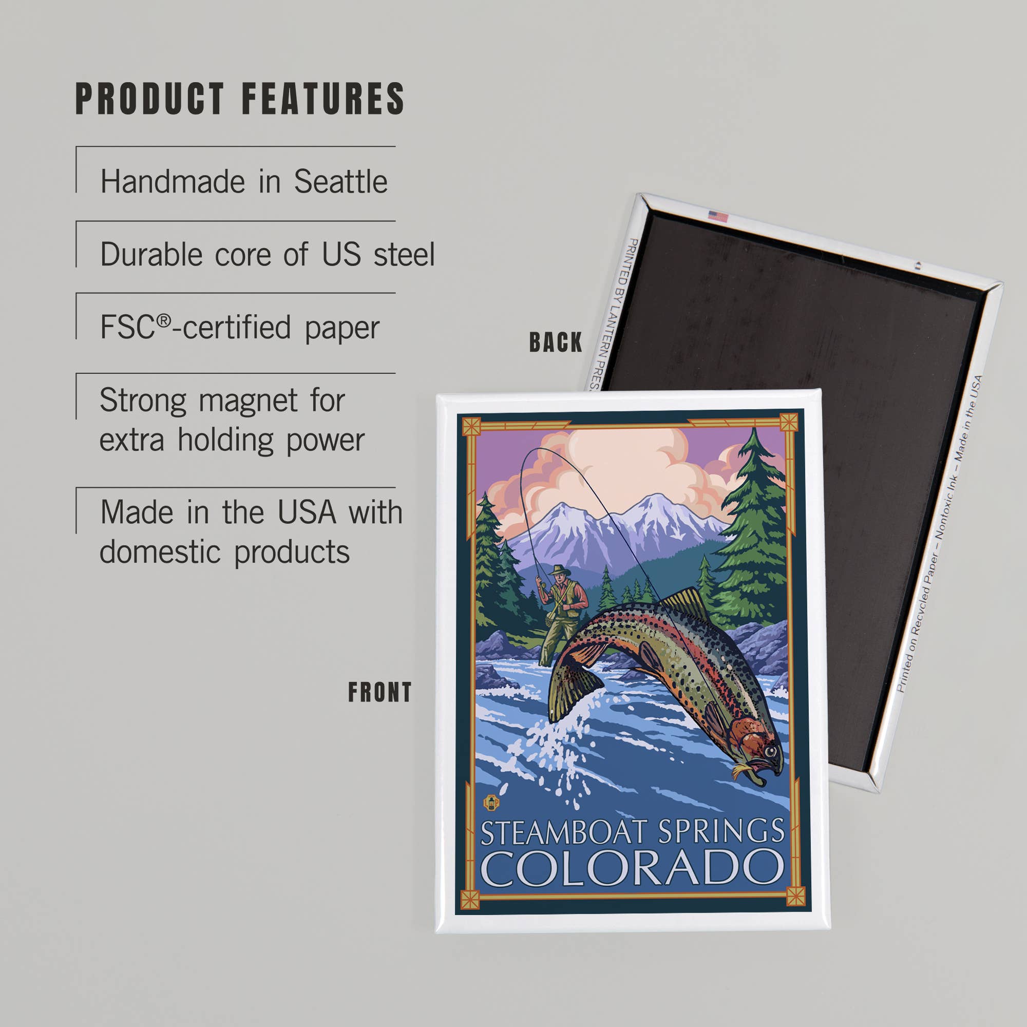 MAGNET Steamboat Springs, Colorado, Fisherman