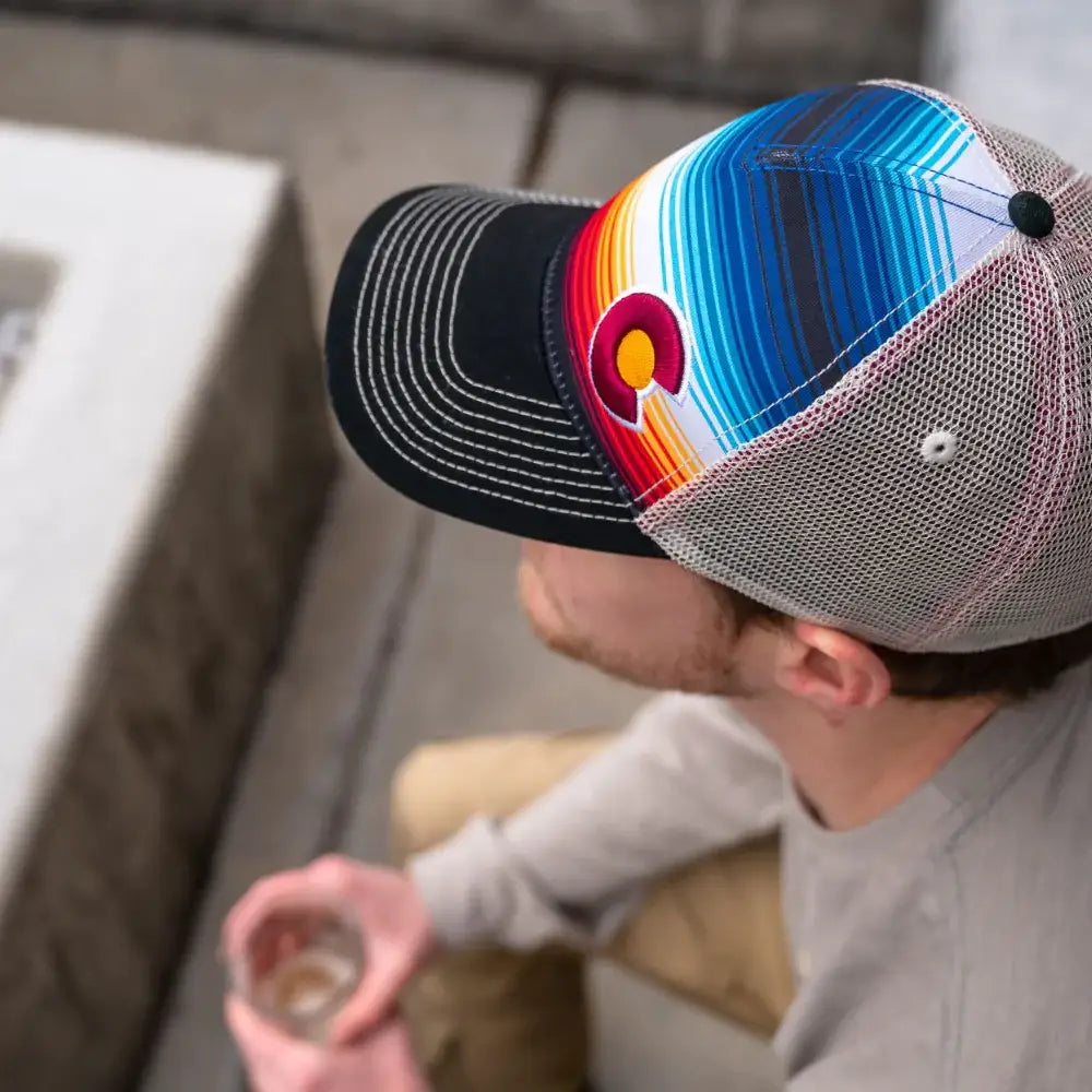 Trucker Hat - Monochromatic Grey - Black